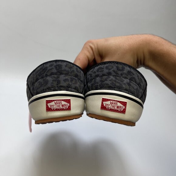VANS Slip-Er 2 Mule Slippers Gray Cheetah AOP Black White Gum Cozy Men 6, Wom 8 - Picture 6 of 12